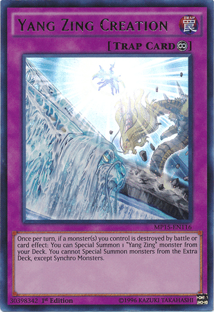 Yang Zing Creation [MP15-EN116] Ultra Rare (ONLINE ORDER ONLY)
