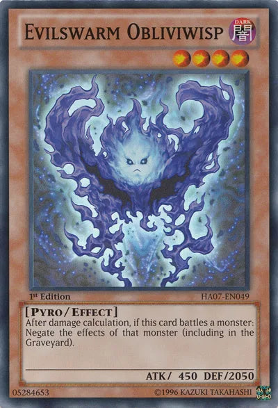 Evilswarm Obliviwisp [HA07-EN049] Super Rare