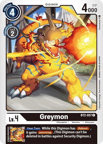Greymon [BT2-057] [Release Special Booster Ver.1.0] (ONLINE ORDER ONLY)