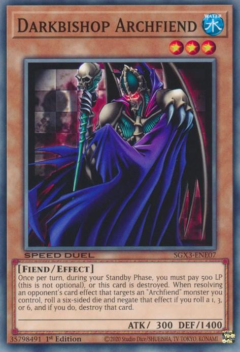 Darkbishop Archfiend [SGX3-ENE07] Common (ONLINE ORDER ONLY)
