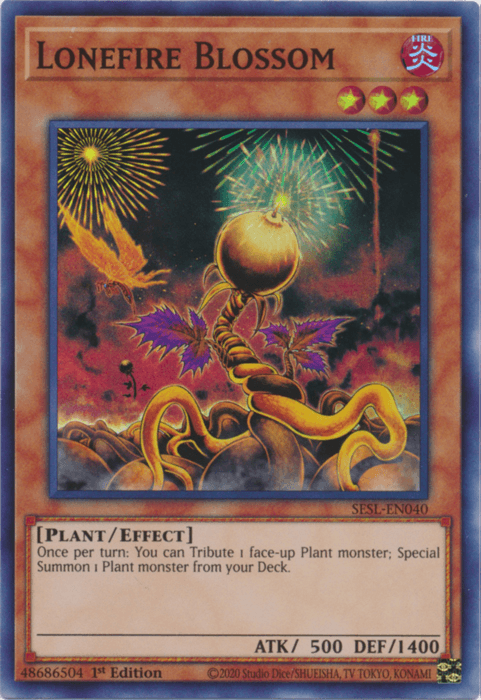 Lonefire Blossom [SESL-EN040] Super Rare (ONLINE ORDER ONLY)