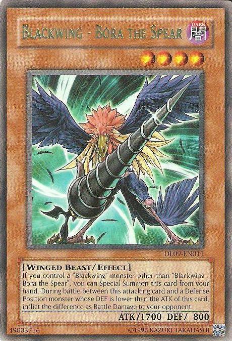 Blackwing - Bora the Spear (Green) [DL09-EN011] Rare (ONLINE ORDER ONLY)
