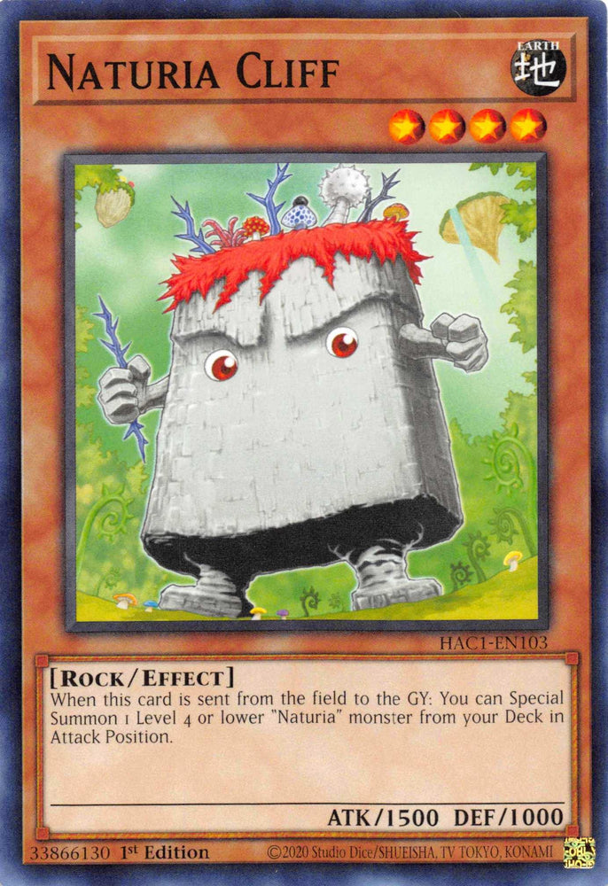 Naturia Cliff (Duel Terminal) [HAC1-EN103] Parallel Rare (ONLINE ORDER ONLY)