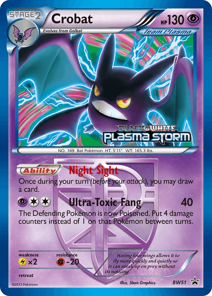Crobat (BW51) [Black & White: Black Star Promos] (Online Only)