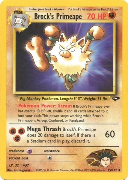 Brock's Primeape (35/132) [Gym Challenge Unlimited] (Online Only)