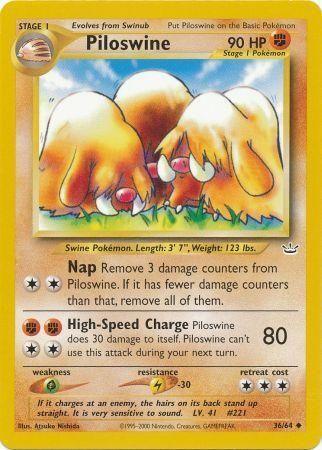 Piloswine (36/64) [Neo Revelation Unlimited] (Online Only)