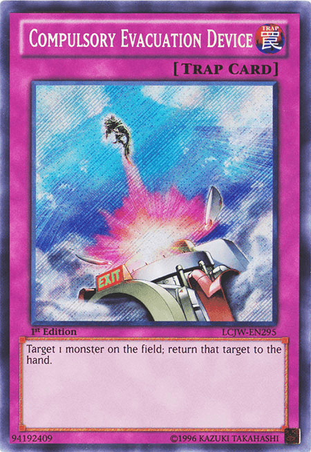 Compulsory Evacuation Device [LCJW-EN295] Secret Rare (ONLINE ORDER ONLY)