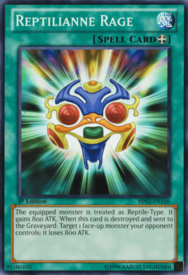 Reptilianne Rage [BP02-EN156] Mosaic Rare (ONLINE ORDER ONLY)