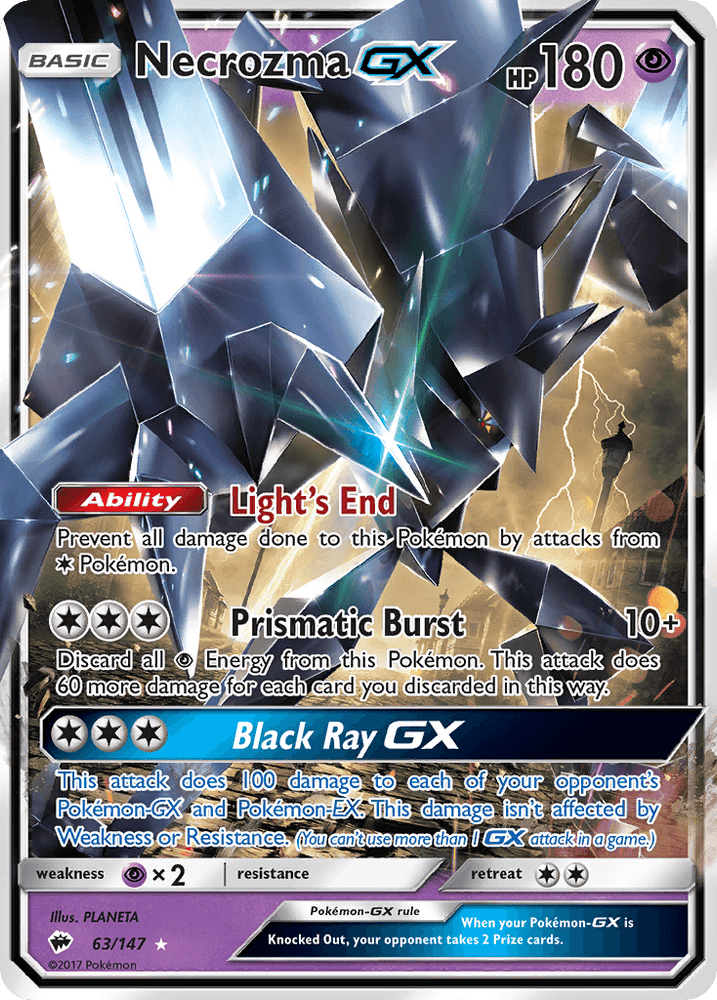 Necrozma GX (63/147) [Sun & Moon: Burning Shadows] (Online Only)