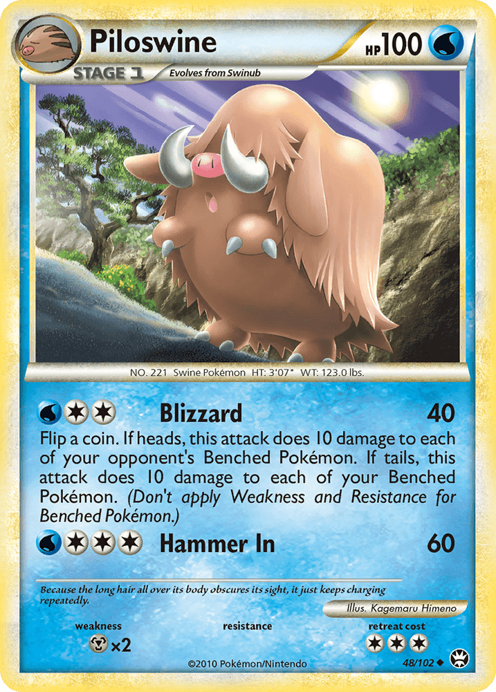 Piloswine (48/102) [HeartGold & SoulSilver: Triumphant] (Online Only)
