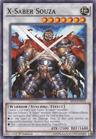 X-Saber Souza [SP15-EN033] Shatterfoil Rare (ONLINE ORDER ONLY)