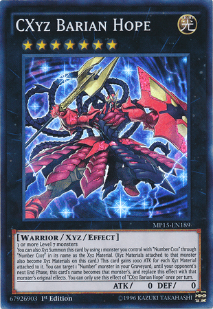 CXyz Barian Hope [MP15-EN189] Super Rare (ONLINE ORDER ONLY)