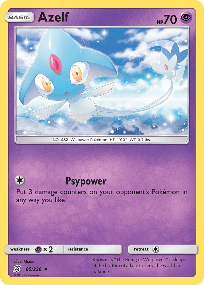 Azelf (85/236) [Sun & Moon: Unified Minds] (Online Only)