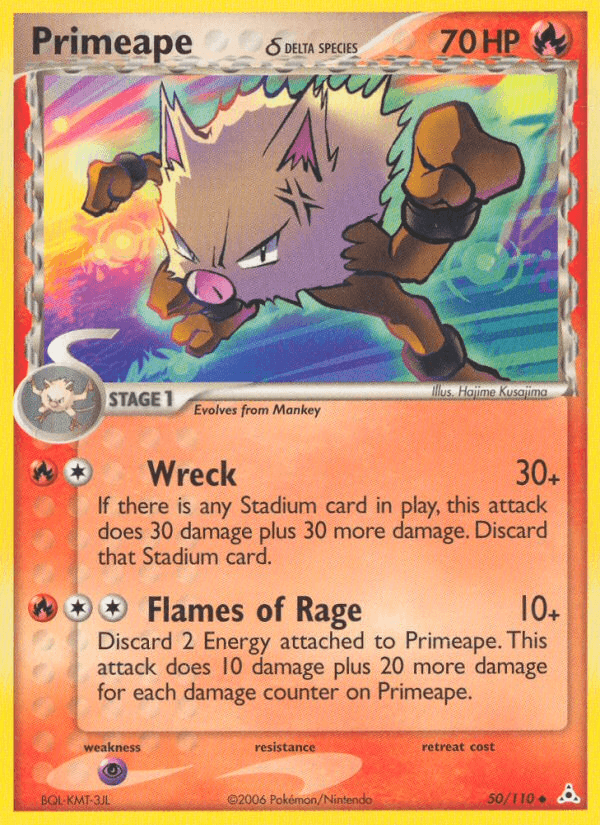 Primeape (50/110) (Delta Species) [EX: Holon Phantoms] (Online Only)