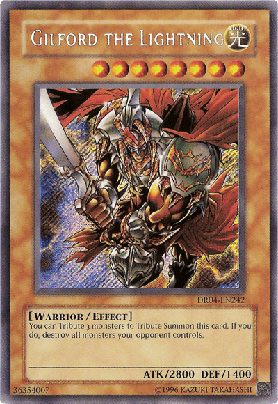 Gilford the Lightning [DR04-EN242] Secret Rare (ONLINE ORDER ONLY)