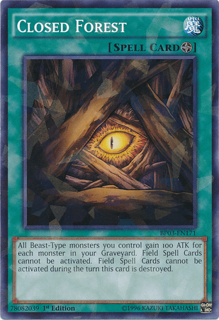 Closed Forest [BP03-EN171] Shatterfoil Rare (ONLINE ORDER ONLY)