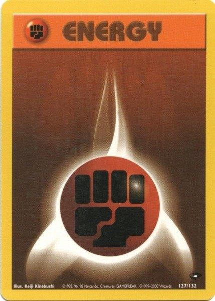 Fighting Energy (127/132) [Gym Challenge Unlimited] (Online Only)