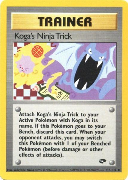 Koga's Ninja Trick (115/132) [Gym Challenge Unlimited] (Online Only)