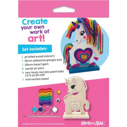 Unicorn - Wood Yarn Wrapping Craft & Paint Kit