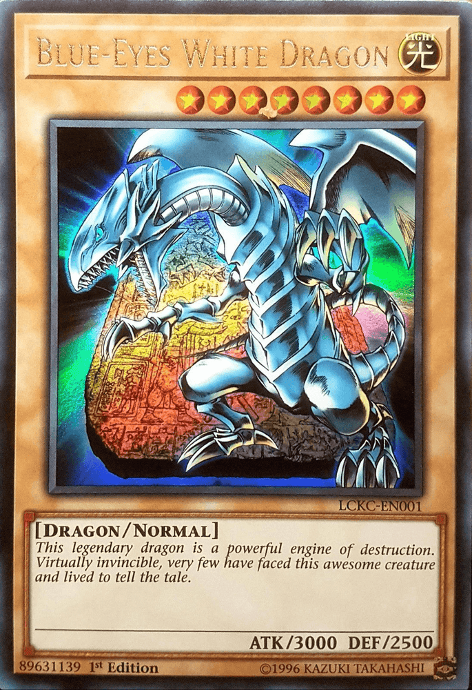 Blue-Eyes White Dragon (Version 4) [LCKC-EN001] Ultra Rare (ONLINE ORDER ONLY)