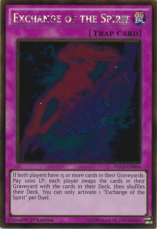 Exchange of the Spirit [PGL2-EN066] Gold Rare (ONLINE ORDER ONLY)