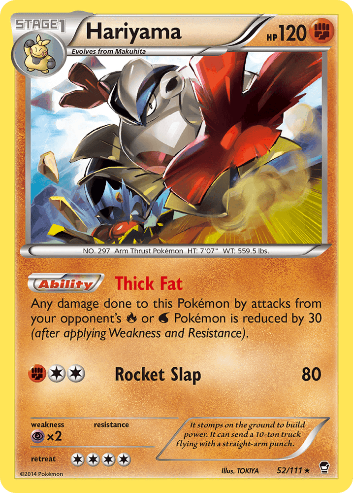 Hariyama (52/111) [XY: Furious Fists] (Online Only)