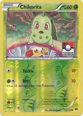 Chikorita (1/122) (League Promo) [XY: BREAKpoint] (Online Only)