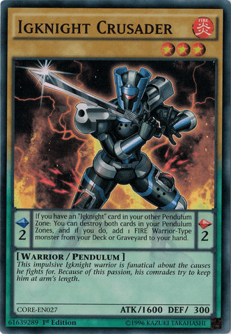 Igknight Crusader [CORE-EN027] Super Rare (ONLINE ORDER ONLY)