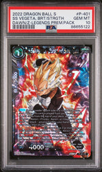 2022 DRAGON BALL SUPER DAWN OF THE Z-LEGENDS SS VEGETA, BRS/STRGTH #P-401 PSA 10 (Online Order Only)