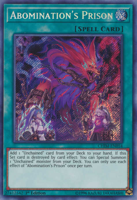 Abomination's Prison [CHIM-EN054] Secret Rare (ONLINE ORDER ONLY)