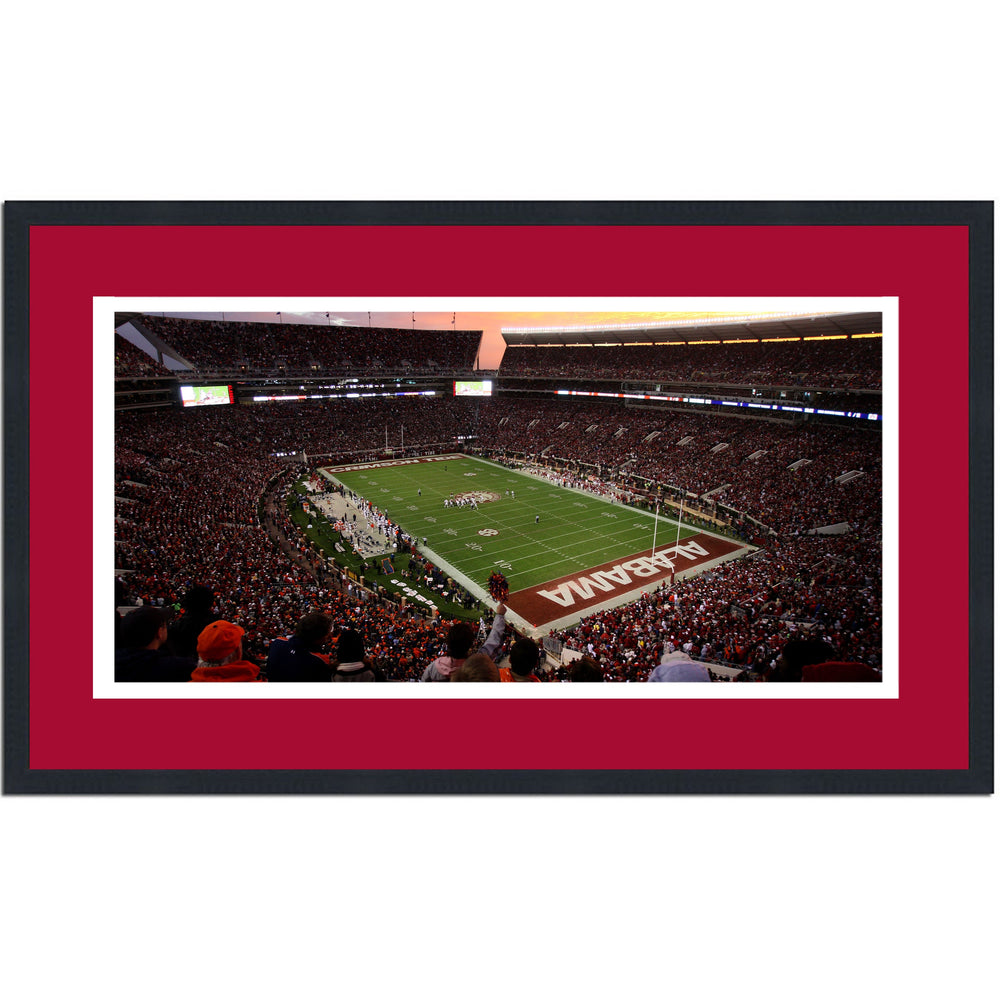 Framed Bryant-Denny Stadium Alabama Crimson Tide 16x24 NCAA Football Photo Professionally Matted (ONLINE ORDER ONLY)