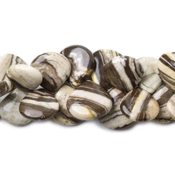 14-19mm Banded Jasper Plain Heart Beads 8 inch 30 pieces (ONLINE ORDER ONLY)
