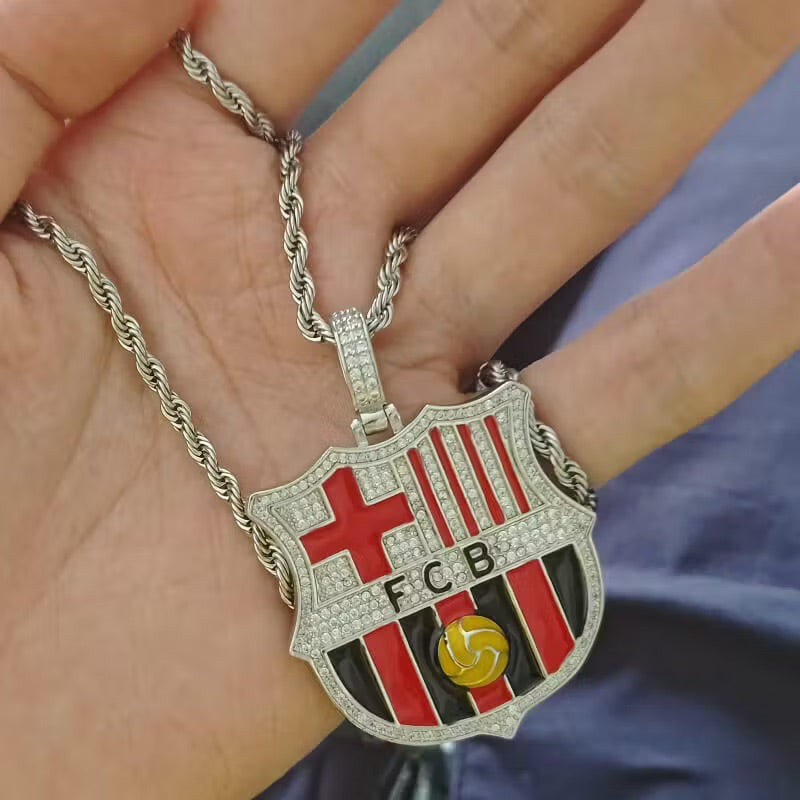 Customized Gifts Barcelona F.C. Pendant Necklace Chain for Football Fans (ONLINE ORDER ONLY)