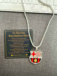 Customized Gifts Barcelona F.C. Pendant Necklace Chain for Football Fans (ONLINE ORDER ONLY)