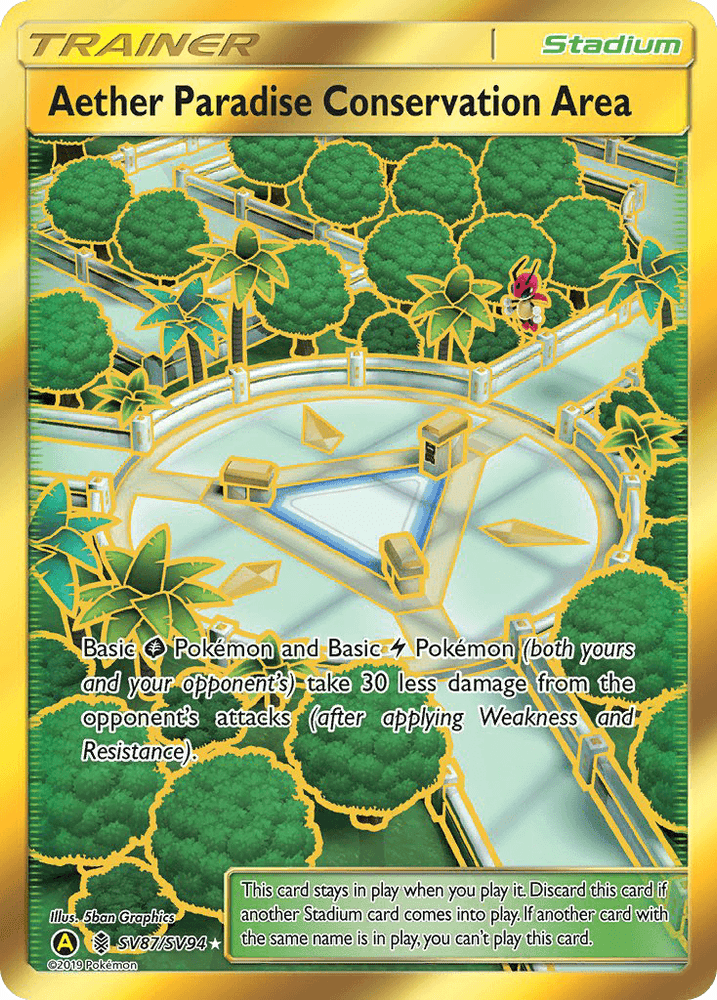 Aether Paradise Conservation Area (SV87/SV94) [Sun & Moon: Hidden Fates - Shiny Vault] (Online Only)