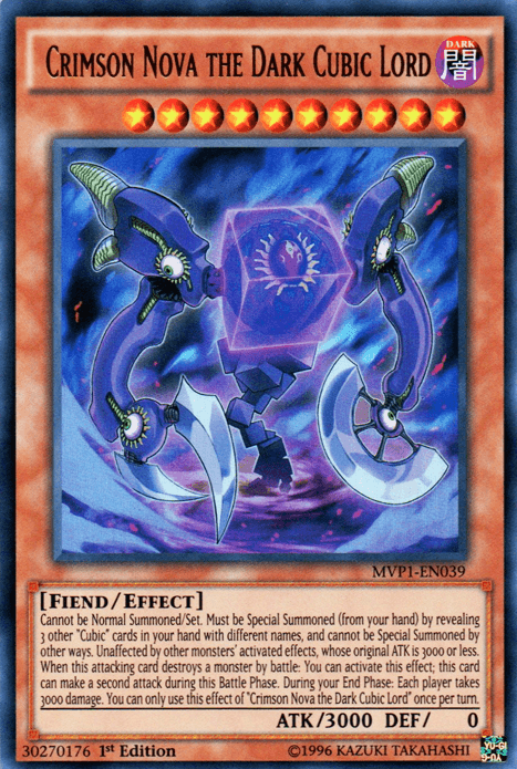 Crimson Nova the Dark Cubic Lord [MVP1-EN039] Ultra Rare (ONLINE ORDER ONLY)