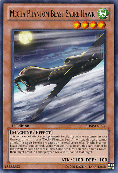 Mecha Phantom Beast Sabre Hawk [SHSP-EN027] Common (ONLINE ORDER ONLY)