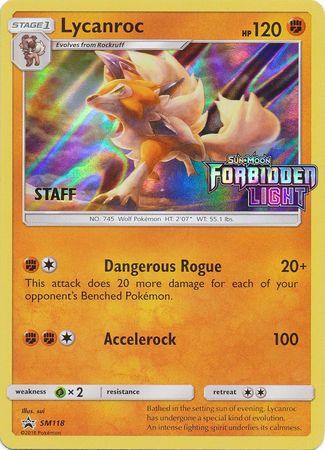 Lycanroc (SM118) (Staff Prerelease Promo) [Sun & Moon: Black Star Promos] (Online Only)