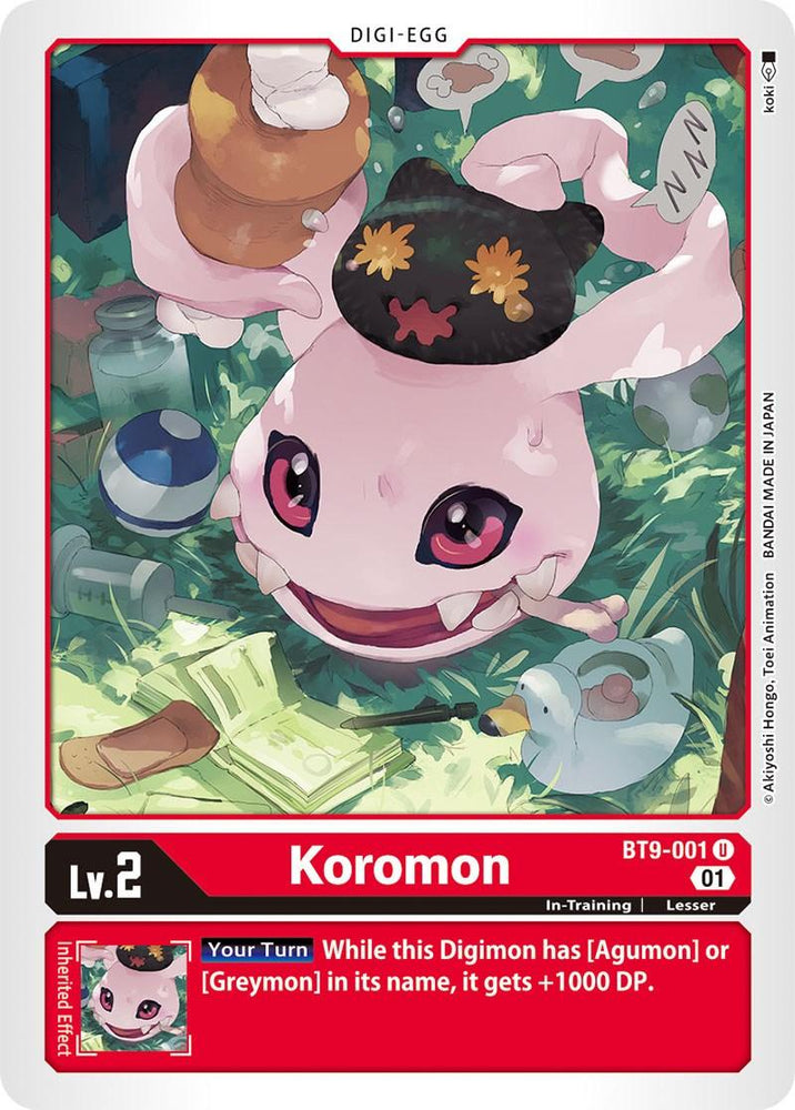 Koromon [BT9-001] [X Record] (ONLINE ORDER ONLY)