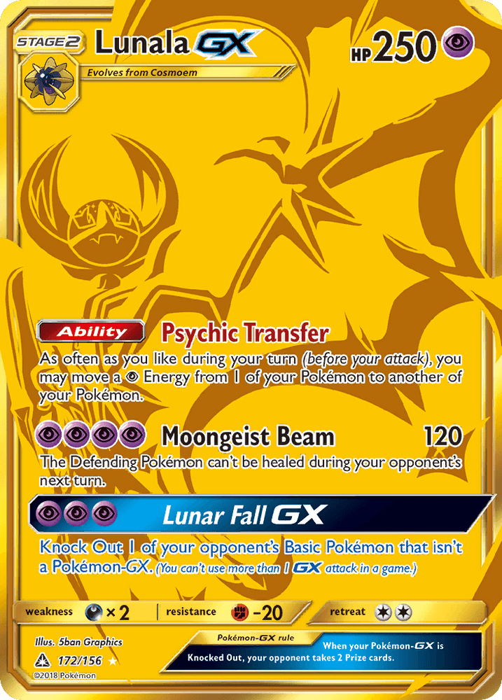 Lunala GX (172/156) [Sun & Moon: Ultra Prism] (Online Only)