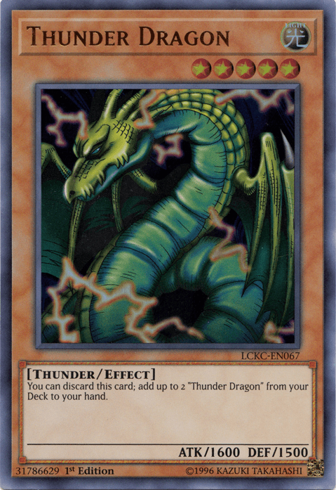 Thunder Dragon [LCKC-EN067] Ultra Rare (ONLINE ORDER ONLY)
