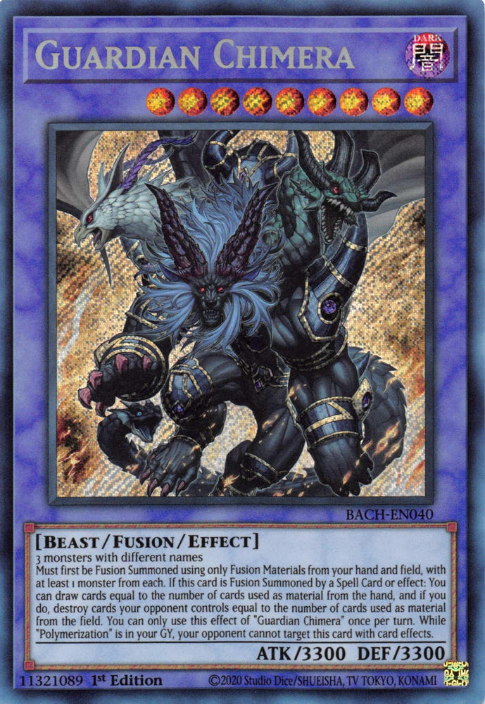 Guardian Chimera [BACH-EN040] Secret Rare (ONLINE ORDER ONLY)