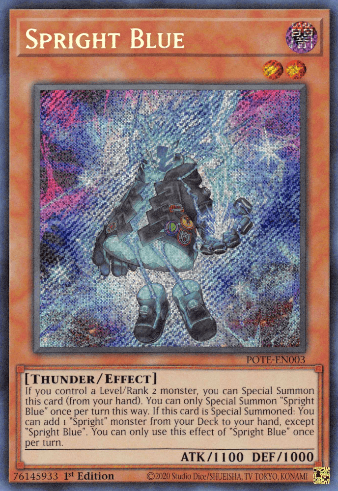 Spright Blue [POTE-EN003] Secret Rare (ONLINE ORDER ONLY)