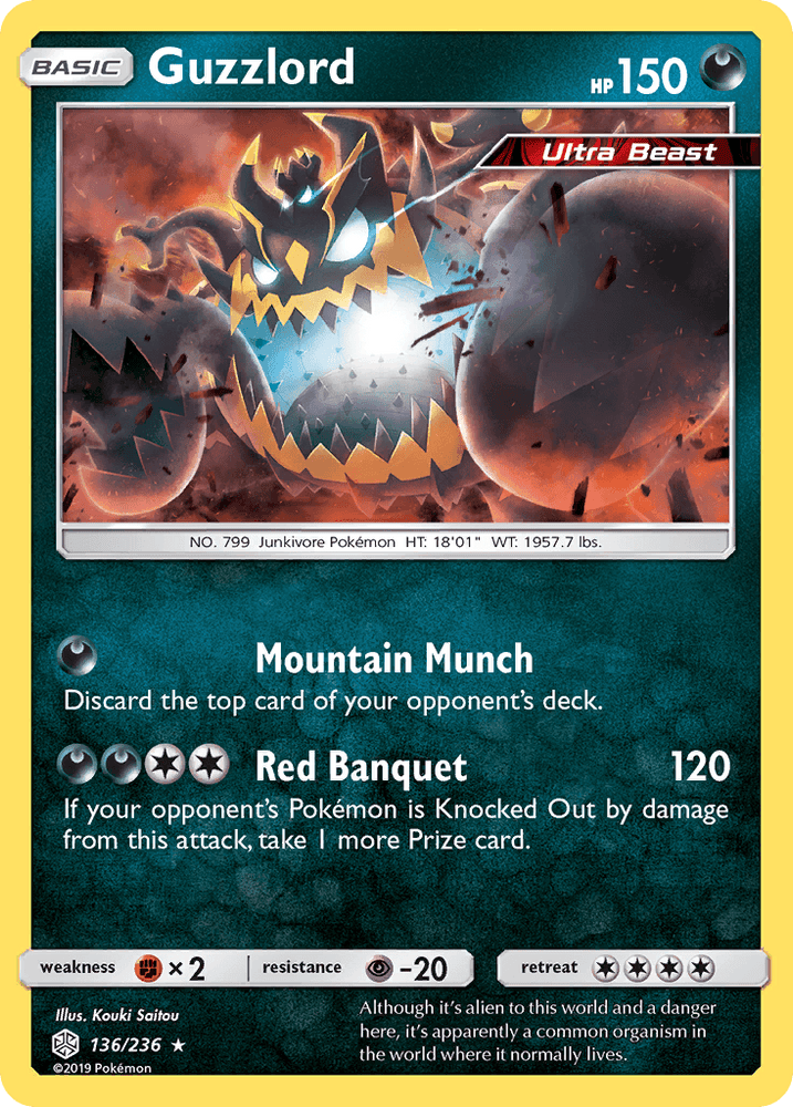 Guzzlord (136/236) [Sun & Moon: Cosmic Eclipse] (Online Only)