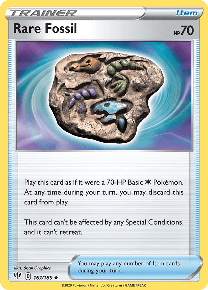 Rare Fossil (167/189) [Sword & Shield: Darkness Ablaze] (Online Only)