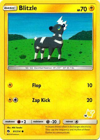 Blitzle (81/214) (Pikachu Stamp #19) [Battle Academy 2020] (Online Only)