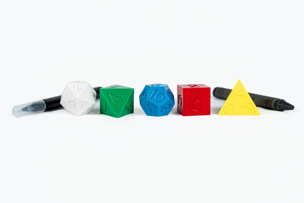 D&D 50th Anniversary Retro Vintage Holmes Replica Dice Set