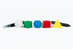D&D 50th Anniversary Retro Vintage Holmes Replica Dice Set