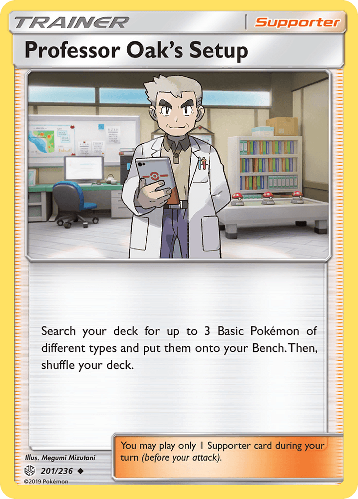 Professor Oak's Setup (201/236) [Sun & Moon: Cosmic Eclipse] (Online Only)