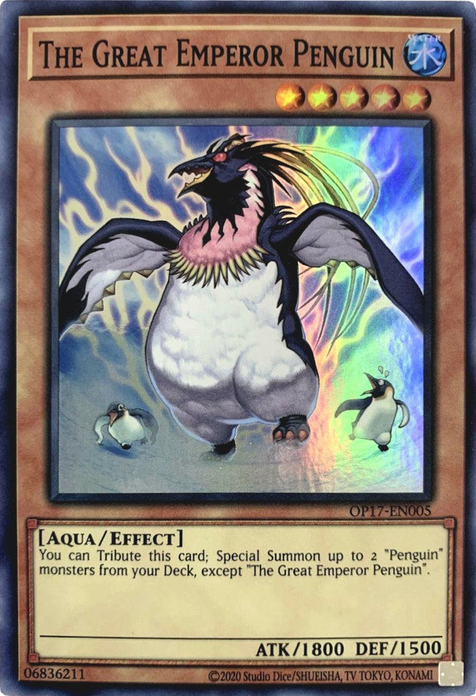 The Great Emperor Penguin [OP17-EN005] Super Rare (ONLINE ORDER ONLY)